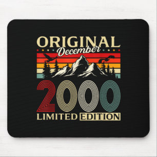 25th Birthday Gift Men Women Original December 200 Mouse Pad
