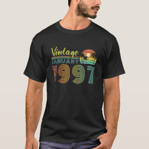 25Th Birthday Gift Vintage January 1997 Forty Year T-Shirt