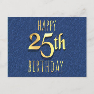 25th Birthday Holiday Postcard
