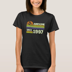 25th Birthday Men Women Awesome Since 1997 25 Year T-Shirt