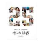 25th Birthday Number 25 Custom Photo Collage
