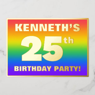 25th Birthday Party: Fun, Colourful Rainbow Patter
