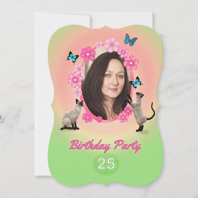 25th Birthday Party Invitation (Front)