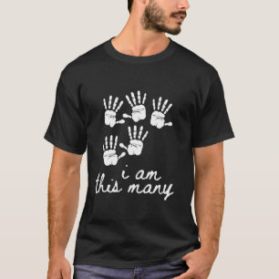 25th Birthday Party You Are This Age 25 Many Finge T-Shirt