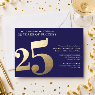25th Business Anniversary Invitation