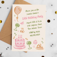25th Colourful Doodles Birthday Party