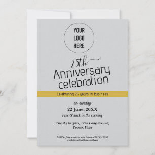 25th company anniversary celebration invitation