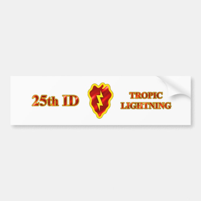 25th ID Tropic Lightning Bumper Sticker (Front)