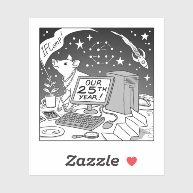 25th IFComp Sticker (Sheet)