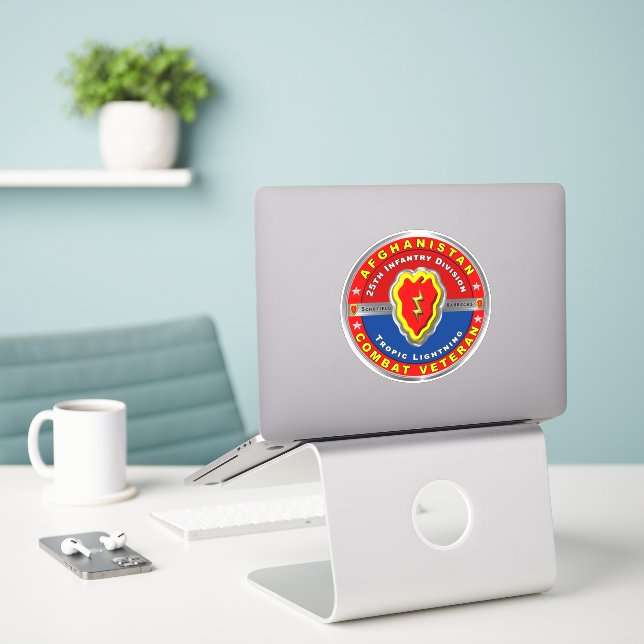 25th Infantry Division Afghanistan Veteran (Laptop On Desk)