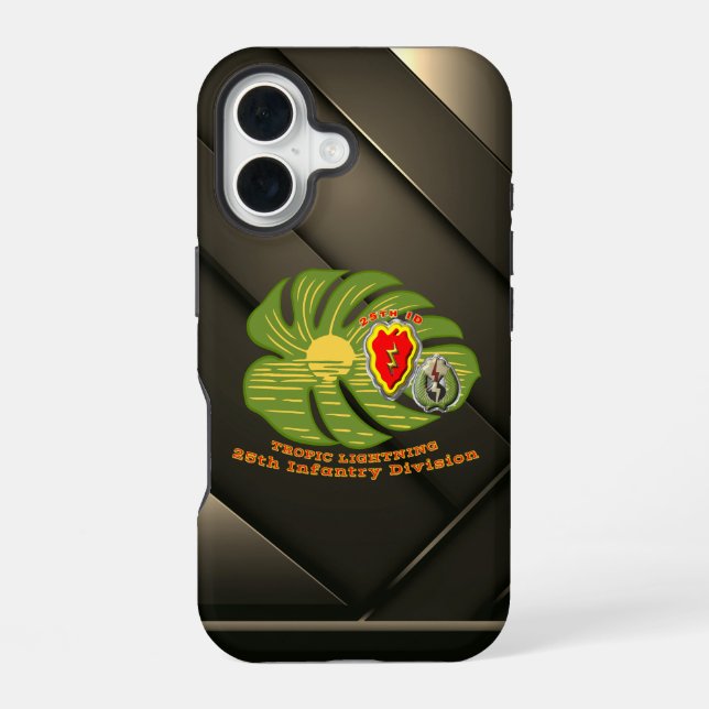 25th Infantry Division  iPhone 16 Case (Back)
