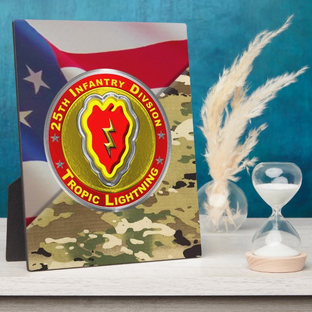 25th Infantry Division  Plaque (Side)