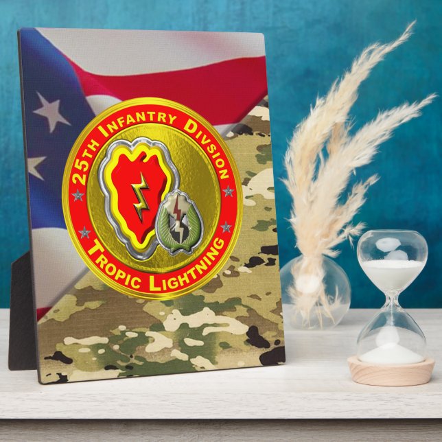 25th Infantry Division  Plaque (Side)