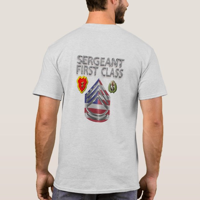 25th Infantry Division Sergeant First Class T-Shirt (Back)