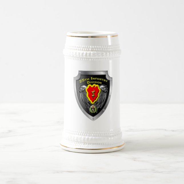 25th Infantry Division “Tropic Lightning”  Beer Stein (Center)