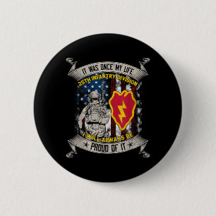 25th Infantry Division Veteran Schofield Barracks 6 Cm Round Badge