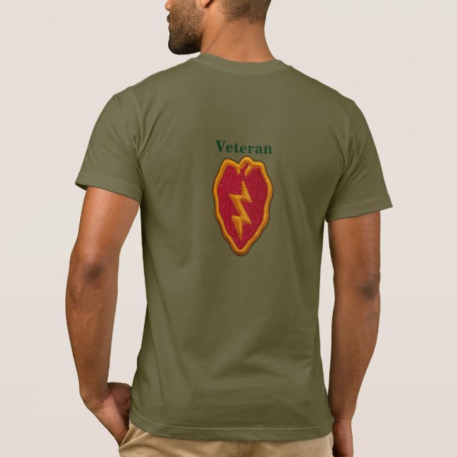 25th Infantry Division Veterans Vets LRRPS T-Shirt (Back)