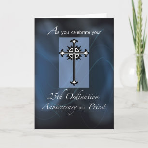 25th Ordination Anniversary of Priest, Silver Jubi Card