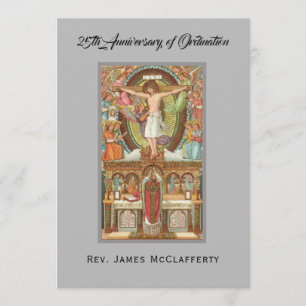  25th Priest Ordination Anniversary Jubilee Invitation