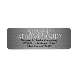 25th Silver Anniversary Label