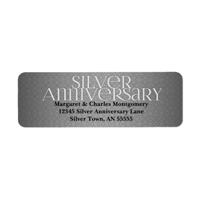 25th Silver Anniversary Label (Front)
