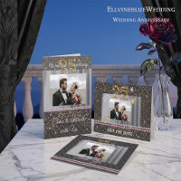 25th Silver Anniversary Save the Date | Photo Gold