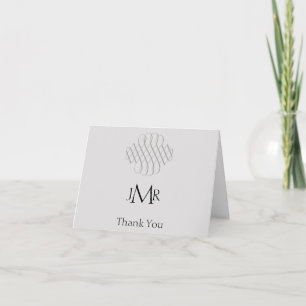 25th Silver Scroll Anniversary Thank You Card