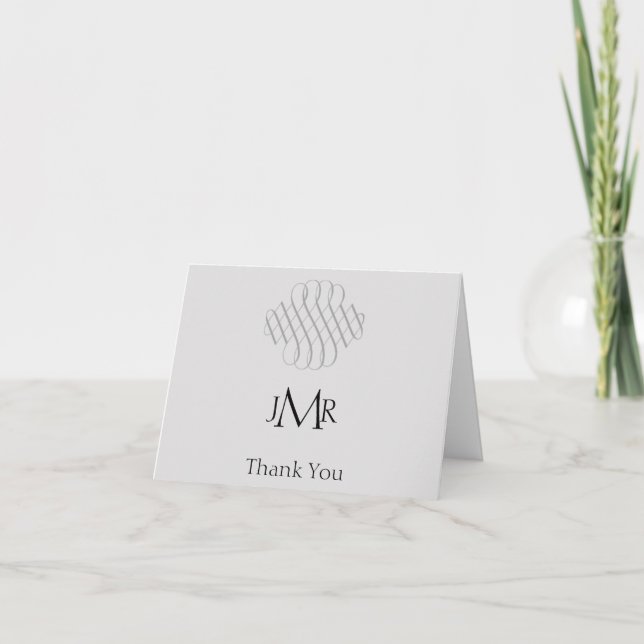 25th Silver Scroll Anniversary Thank You Card (Front)
