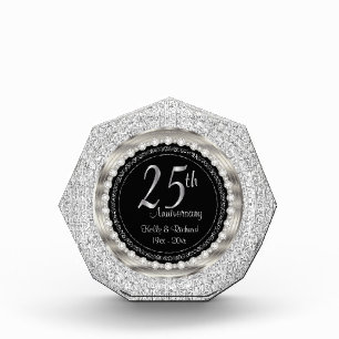 25th Silver Wedding Anniversary Photo Block