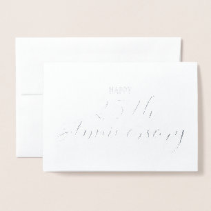25th Silver Wedding Anniversary Religious Card