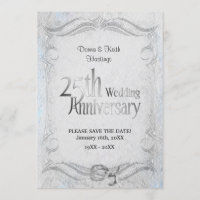 25th Stylish Silver Anniversary