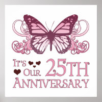 25th Wedding Aniversary (Butterfly)