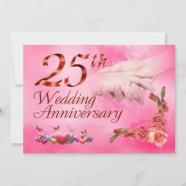 25th wedding anniversary card (Front)