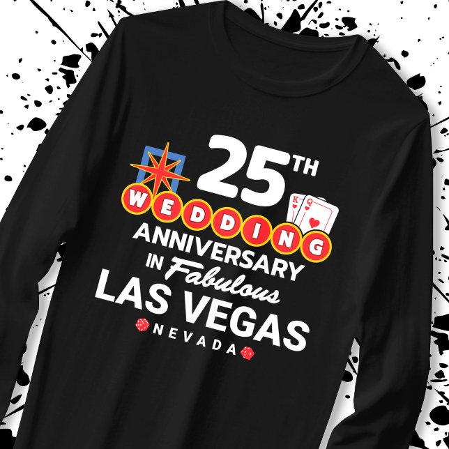 25th Wedding Anniversary Couples Las Vegas Trip T-Shirt (Creator Uploaded)
