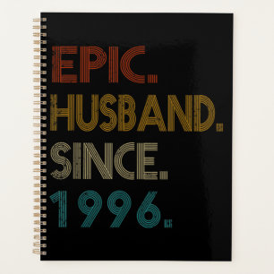 25th Wedding Anniversary Gift Him Epic Husband Planner