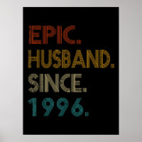 25th Wedding Anniversary Gift Him Epic Husband