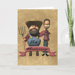 25th Wedding Anniversary Gifts Card