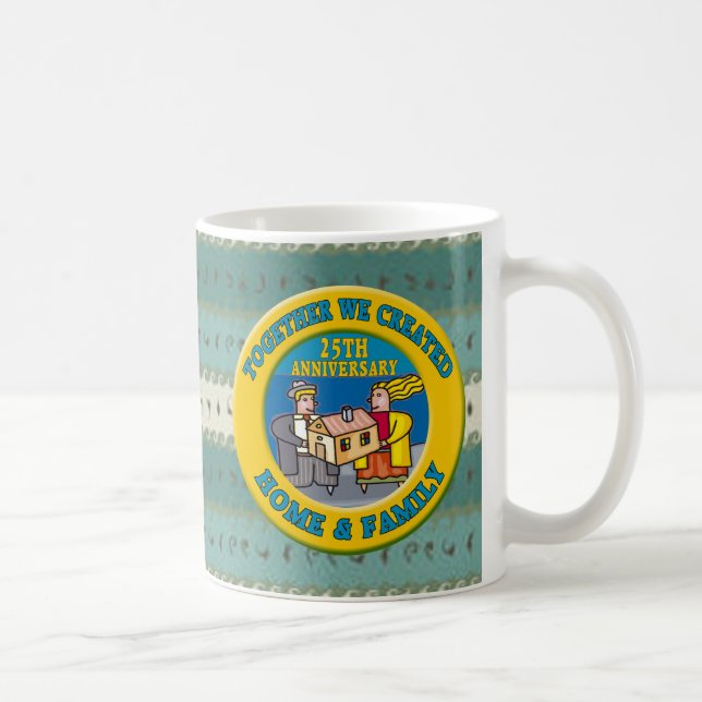 25th Wedding Anniversary Gifts Coffee Mug (Right)