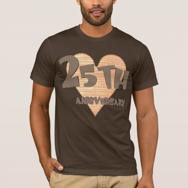 25th Wedding Anniversary Gifts T-Shirt (Front)