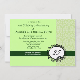 25th Wedding Anniversary Invitation