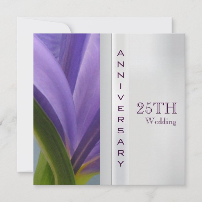 25th Wedding Anniversary Invitation (Front)