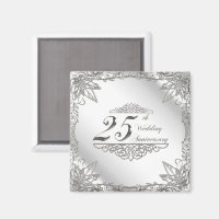 25th Wedding Anniversary Magnet