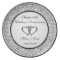 25th Wedding Anniversary Melamine Plate