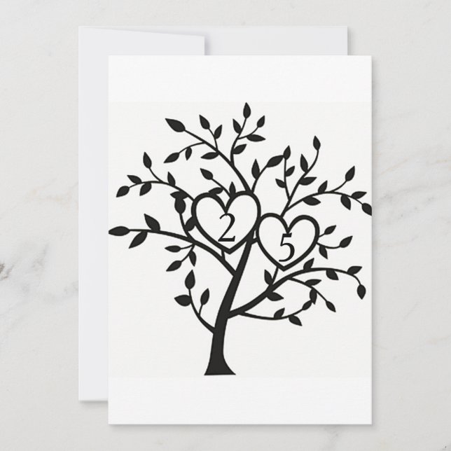 25th WEDDING ANNIVERSARY PARTY INVITATION (Front)