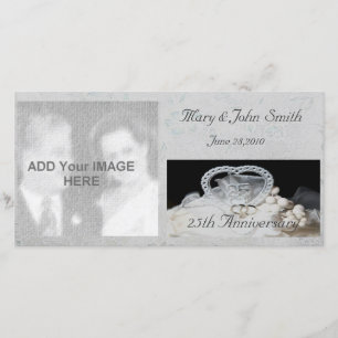 25th Wedding Anniversary Photo Card