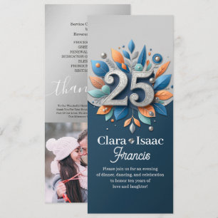 25th Wedding Anniversary Photo Ceremony Thank You Programme