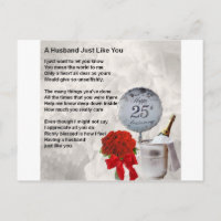 25th wedding husband poem