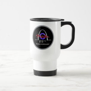 25th "White" Travel Mug