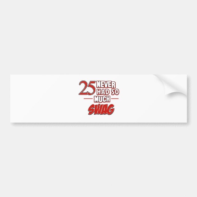 25th year anniversary bumper sticker (Front)
