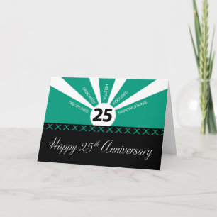 25th Year Employee Anniversary, Business, Green Card